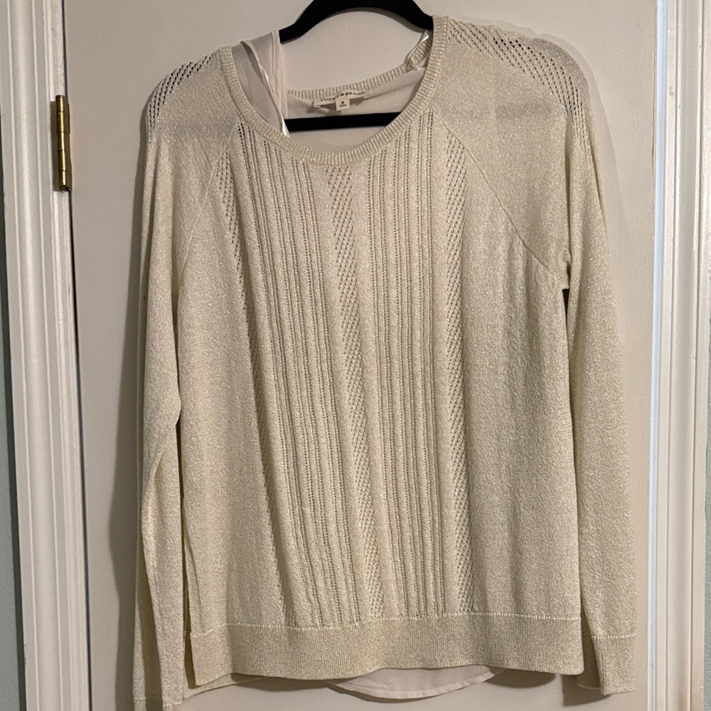 Lucky Brand Cream Knit Sweater
